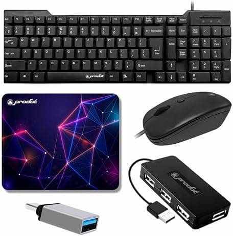 Prodot 5-in-1 Wired Combo (Keyboard + Mouse)